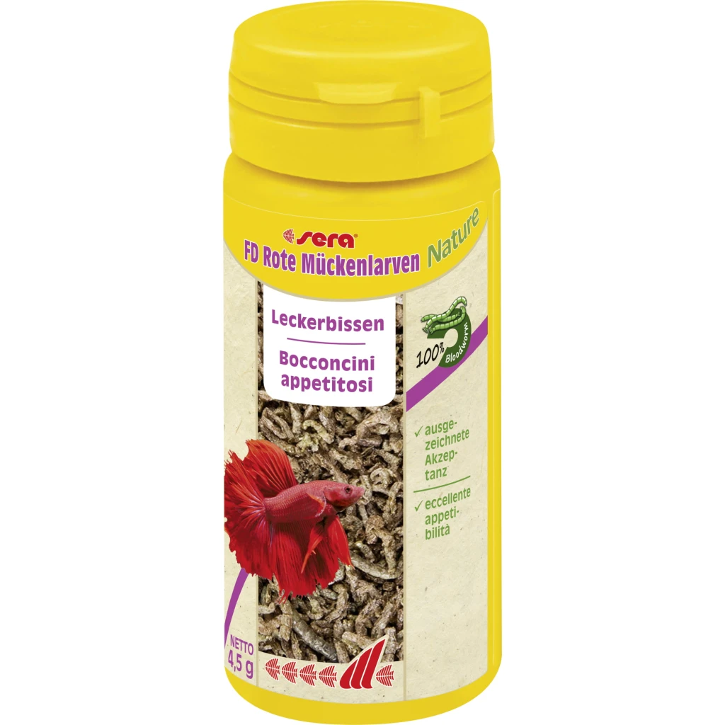 חטיף דגים מיובשים לתוכים 50 גרם | Sera FD Bloodworms