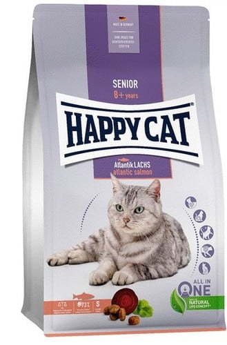 מזון יבש לחתולים מבוגרים 4 ק"ג | Happy Cat Best Age 8+