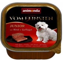 מעדן רטוב לגורי כלבים בטעם עוף ובקר 150 גרם | Animonda Vom Feinsten