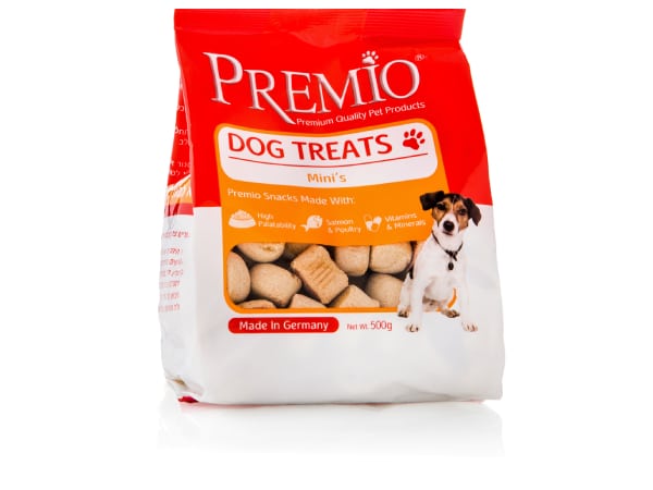 חטיף ביסקוויט דנטלי לכלבים מגזע קטן 500 גרם | Premio Dog Treats Mini Biscuits 500g