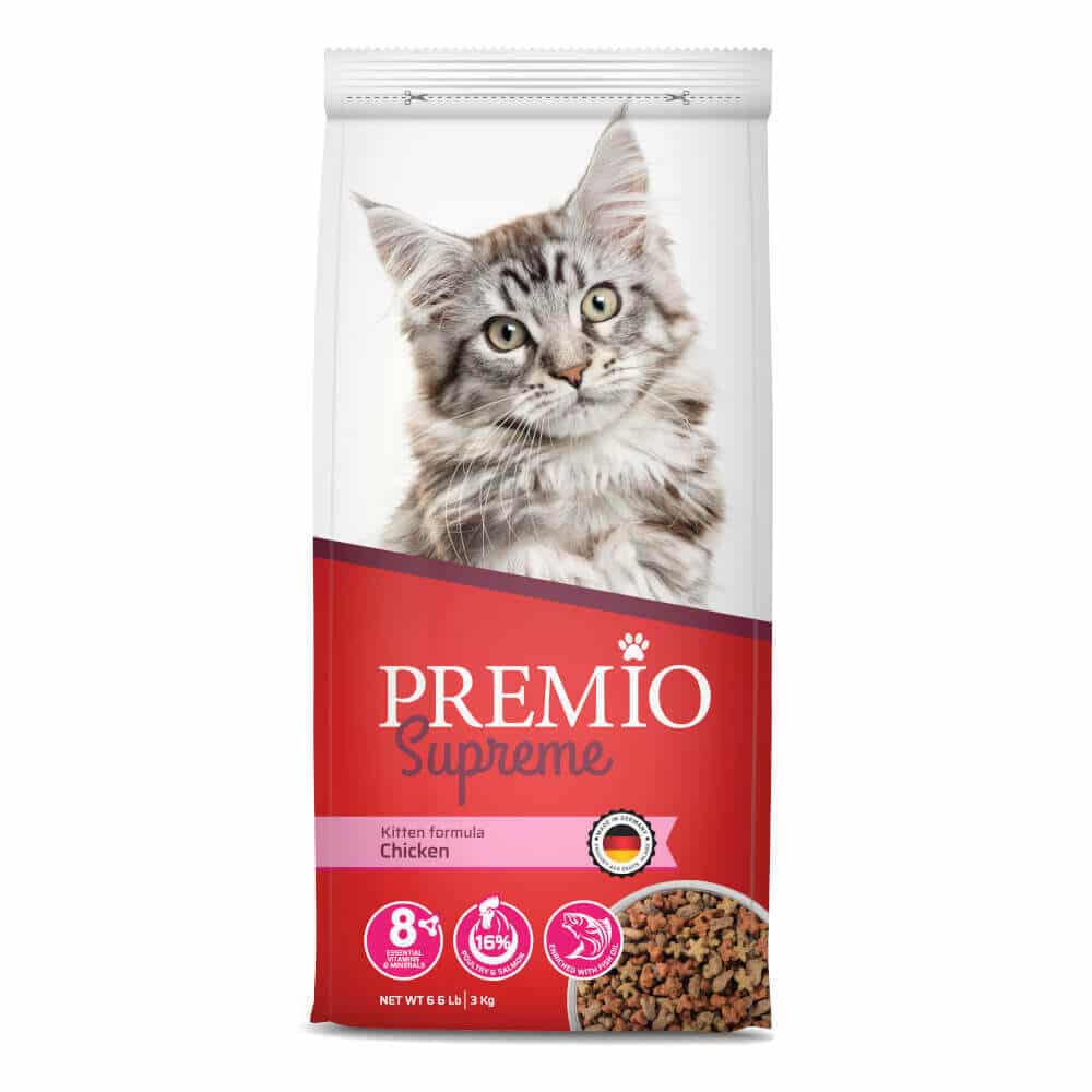 מזון יבש לחתלתולים בטעם עוף 3 ק"ג | Premio