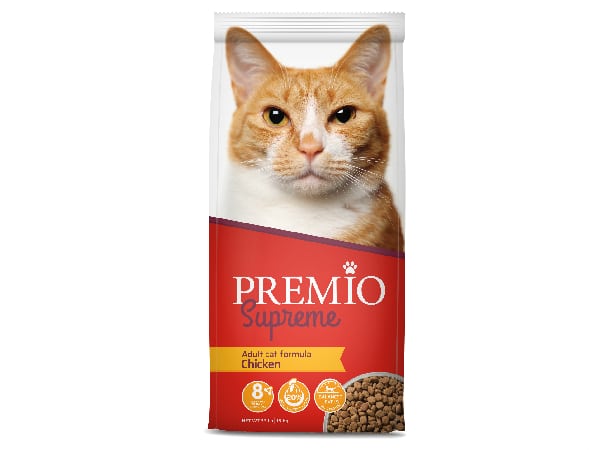 מזון יבש לחתולים בוגרים בטעם עוף 15 ק"ג | Premio Supreme Cat Food