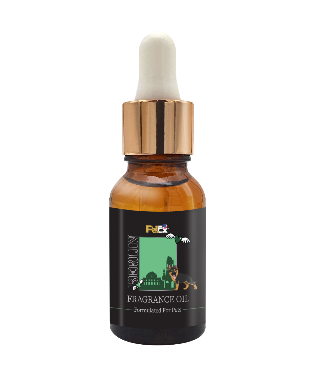 שמן בושם לכלבים בנפח 15 מ"ל | PetEx Berlin Fragrance Oil