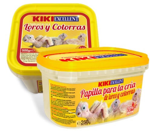 דייסת האכלה ידנית לגוזלי תוכים 1 ק"ג | KIKI Hand-Rearing Food for Parakeets and Parrots