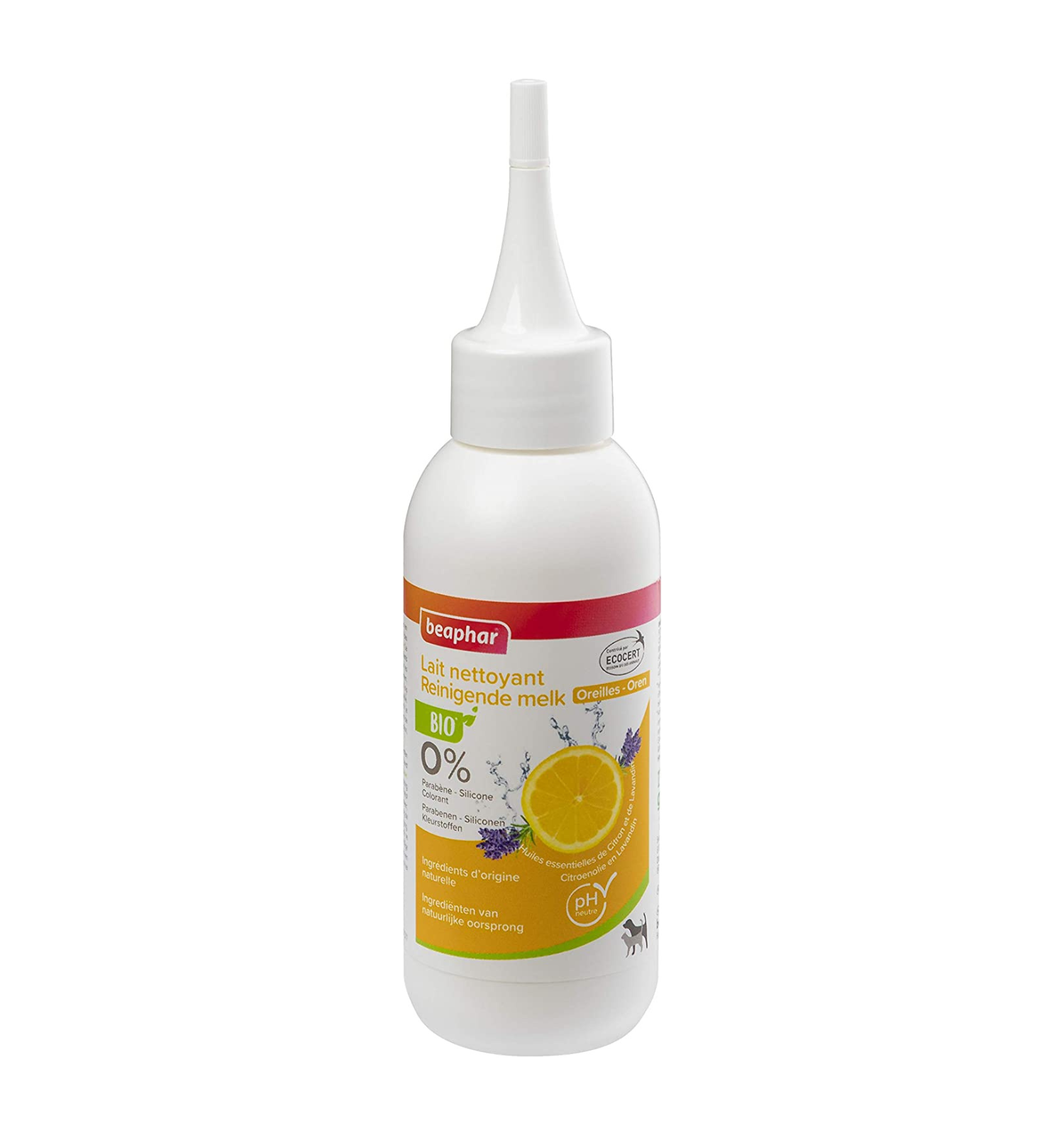 נוזל לניקוי אוזניים לכלבים וחתולים 100 מ"ל | Beaphar Bio Cosmetic Ear Cleaner