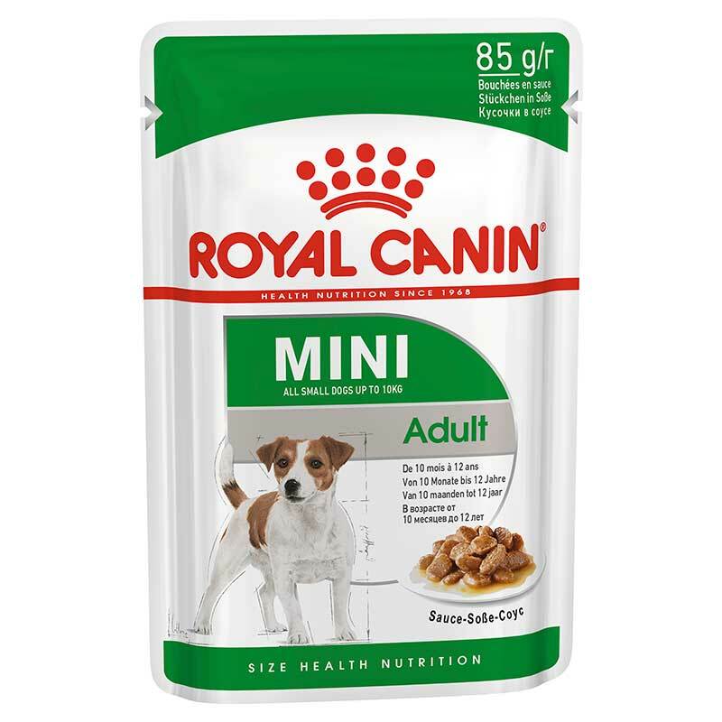 מזון רטוב לכלבים בוגרים מגזע קטן 85 גרם | Royal Canin Mini Adult Pouch