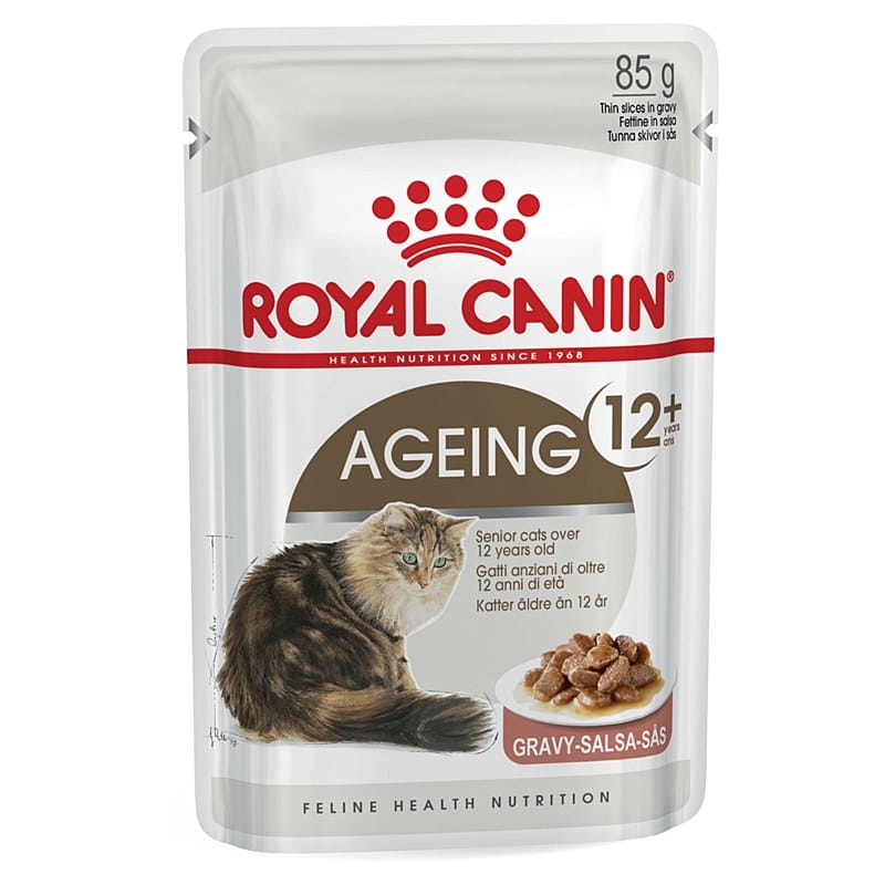 מזון רטוב לחתולים מבוגרים 12+ 85 גרם | Royal Canin Ageing 12+ In Gravy