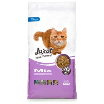 מזון יבש לחתולים בוגרים בטעם מיקס 15 ק"ג | La Cat Mix Adult Cat