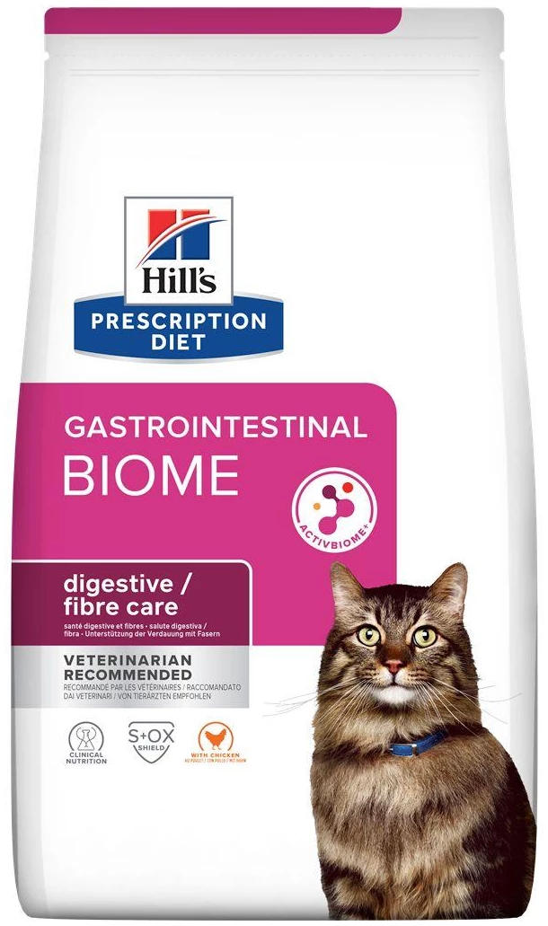 מזון יבש לחתולים 1.5 ק"ג | Hill's Prescription Diet Gastrointestinal Biome