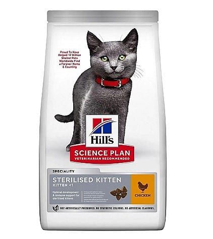 מזון יבש לגורי חתולים 3 ק"ג | Hill's Science Plan Kitten Food with Chicken