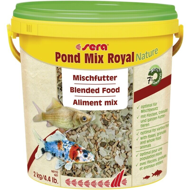 מזון לדגי בריכה 10 ליטר | Sera Pond Mix Royal