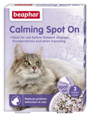 טיפות הרגעה והפחתת מתחים לחתול 3 יח' | Beaphar Calming Spot On