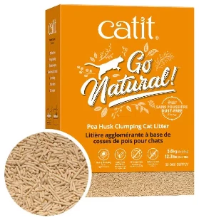 חול מתגבש לחתולים 5.6 ק"ג | Catit Go Natural Pea Husk Clumping Cat Litter
