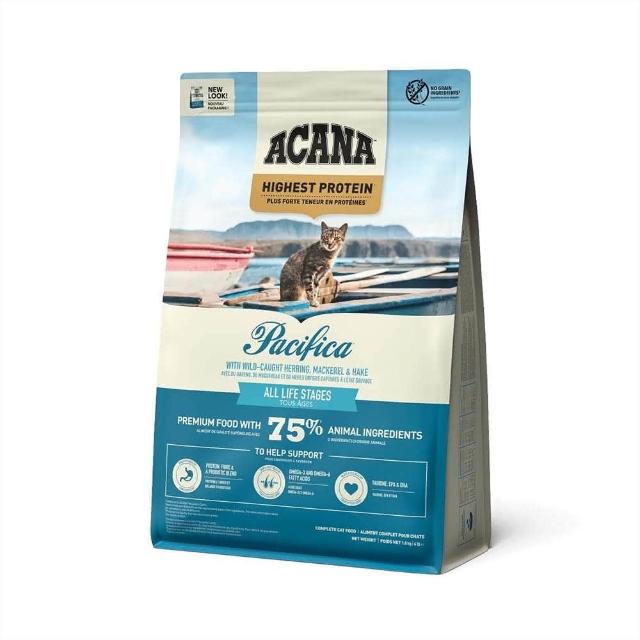 מזון יבש לחתולים בוגרים בטעם דגים 4.5 ק"ג | Acana Pacifica