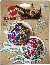 צעצוע כדורי חוטים לחתולים 1 יחידה | SPOT Sew Much Fun