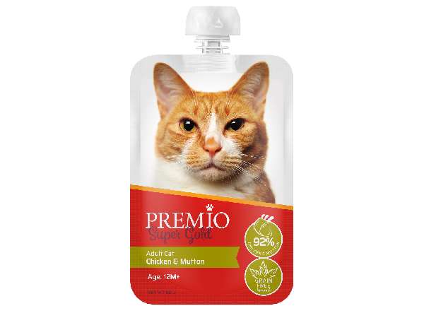חטיף לחתולים בוגרים בטעם עוף וכבש 90 גרם | Premio