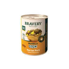 מזון רטוב לכלבים בוגרים תבשיל חזיר 400 גרם | Bravery