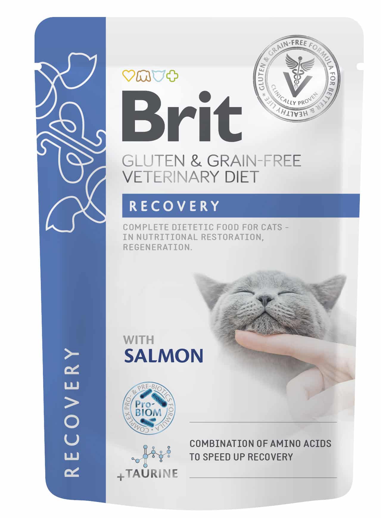 מזון רטוב רפואי לחתולים פאוץ' ריקברי 85 גרם | Brit Veterinary Diet