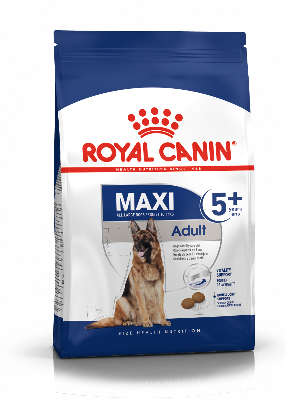 מזון יבש לכלבים בוגרים מגזע גדול 15 ק"ג +5 | Royal Canin Maxi Adult
