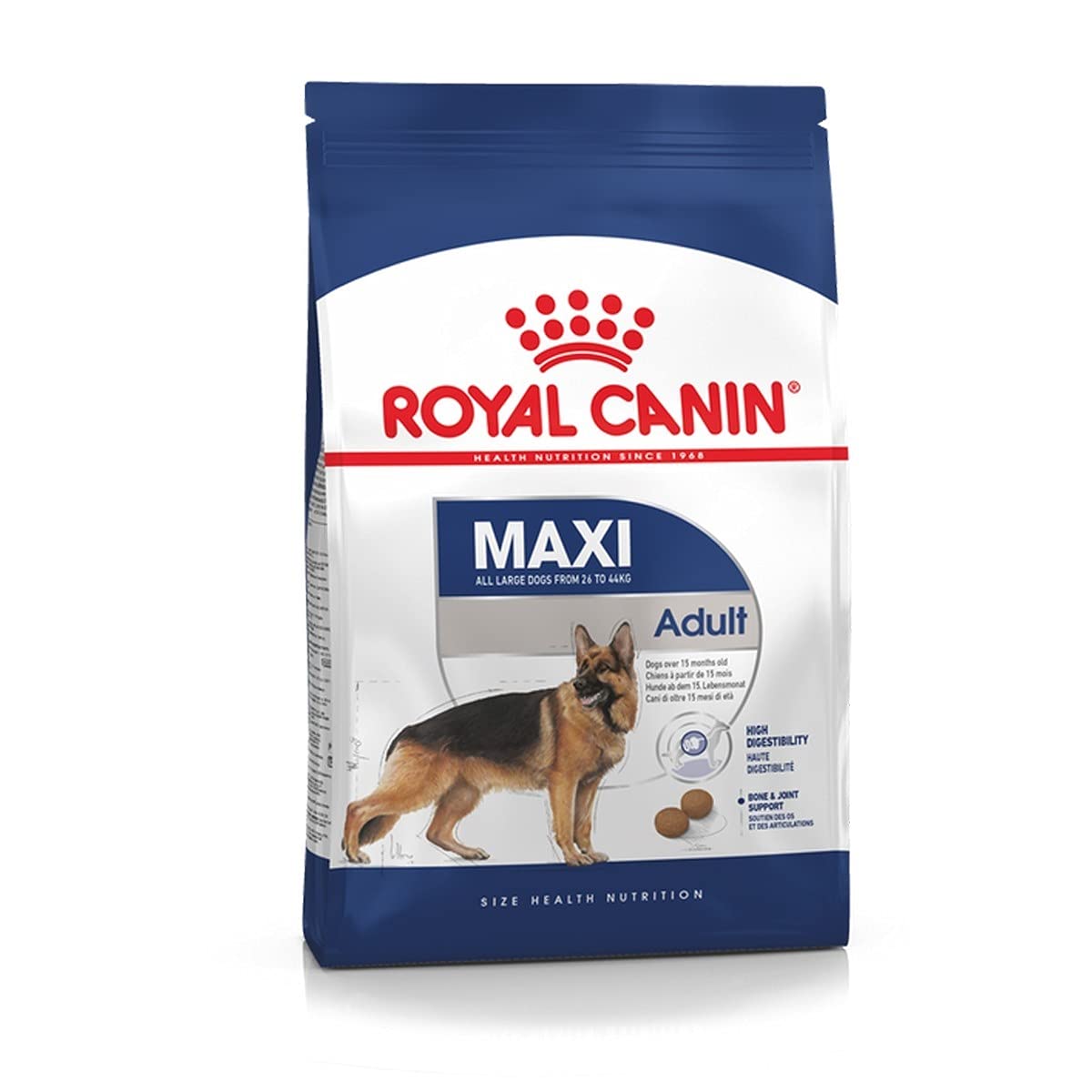 מזון יבש לכלבים בוגרים מגזע גדול 15 ק"ג | Royal Canin Maxi Adult