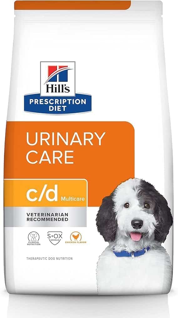 מזון יבש רפואי לכלבים בוגרים 4 ק"ג | Hill's Prescription Diet c/d Multicare Canine Dry Food with Chicken