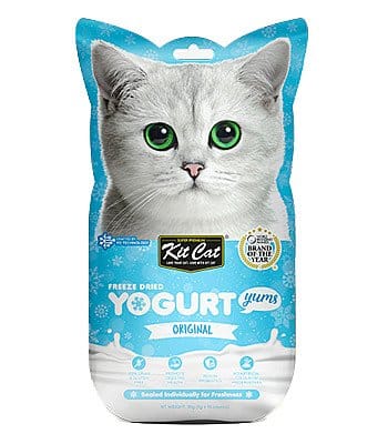 חטיף יוגורט לחתולים בטעם אוריגינל 10 גרם | Kit Cat Freeze Dried Yogurt Yums Original