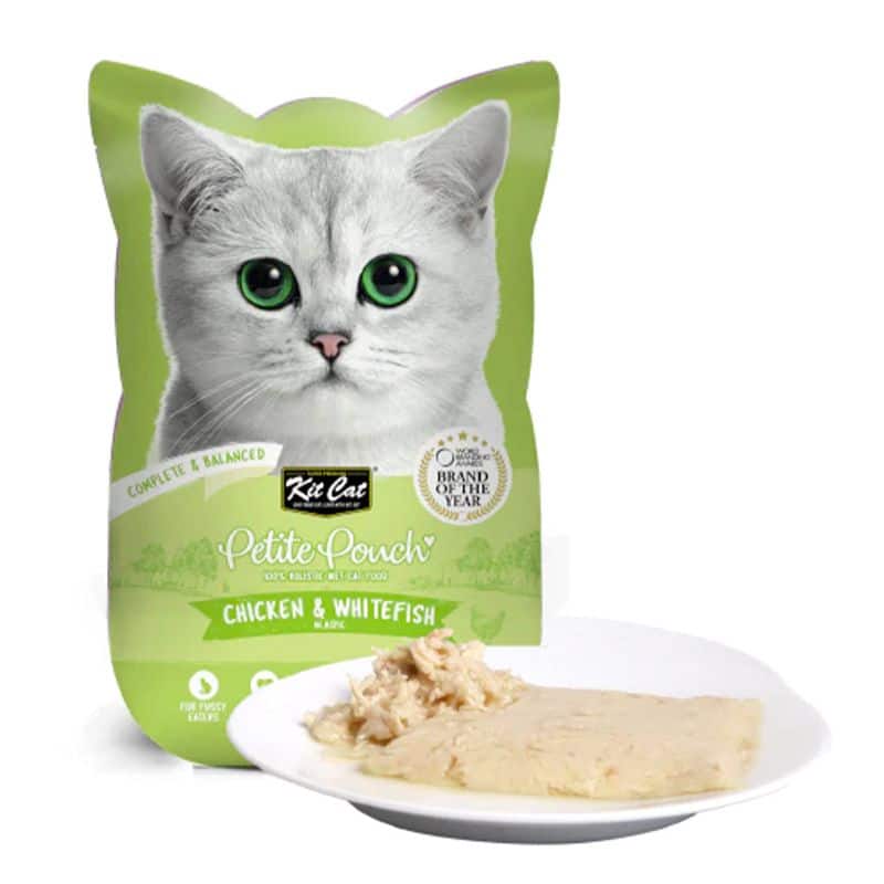מעדן רטוב לחתולים בטעם עוף ודג לבן 70 גרם | Kit Cat