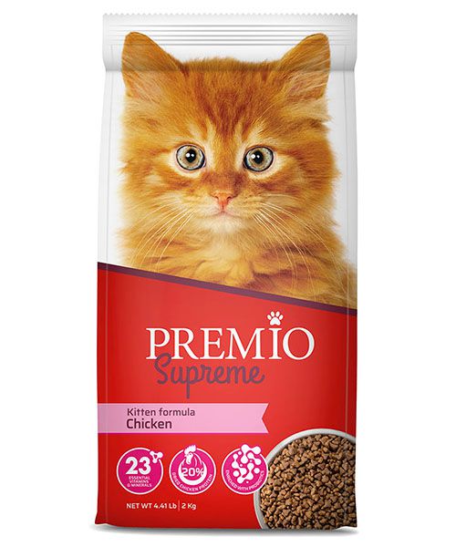 מזון יבש לגורי חתולים בטעם עוף 2 ק"ג | Premio
