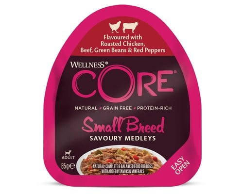 מזון רטוב לכלבים בוגרים מגזע קטן 85 גרם | Wellness CORE Adult Small Breed