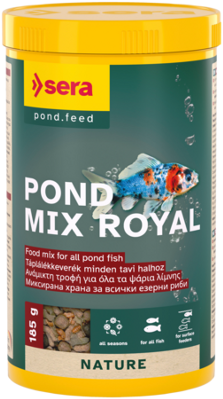 מזון צף לדגי בריכה 185 גרם | Sera Pond Mix Royal