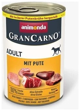מזון רטוב לכלבים בוגרים בטעם הודו 400 גרם | Animonda Gran Carno