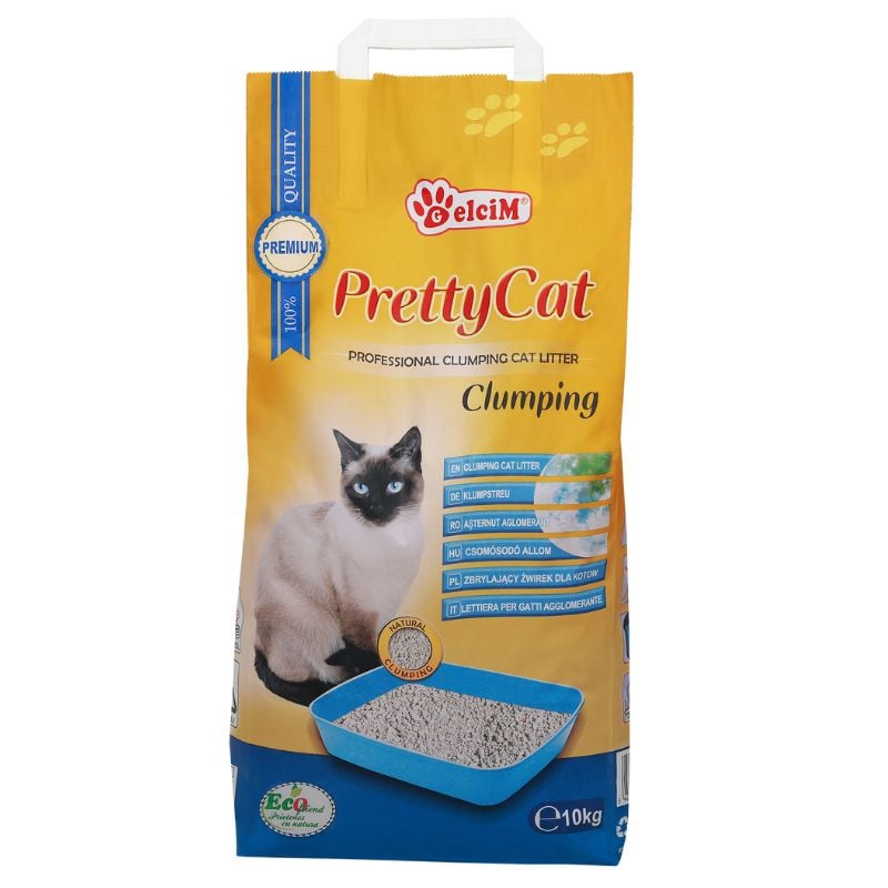 חול מתגבש לחתולים 10 ק"ג | Pretty Cat