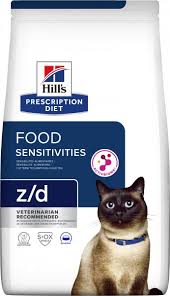 מזון יבש לחתולים בוגרים 3 ק"ג | Hill's Prescription Diet z/d Food Sensitivities