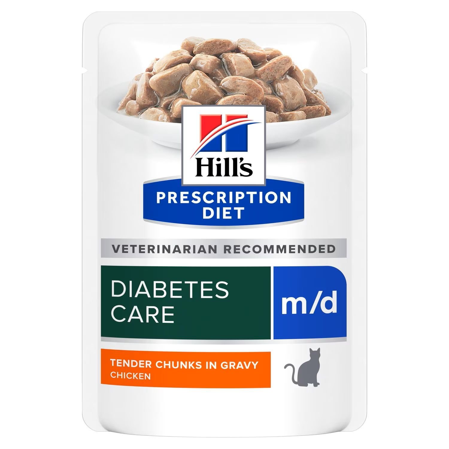 פאוץ' מזון רפואי M/D לחתול 85 גרם | Hill's Prescription Diet