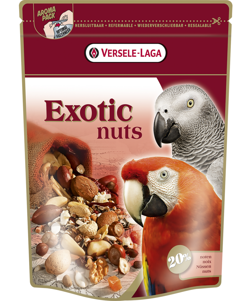 חטיף אגוזים לתוכים 750 גרם | Versele-Laga Exotic Nuts