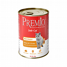 שימור לחתולים גורים בטעם עוף 400 גרם | Premio Delicat Kittens Chicken