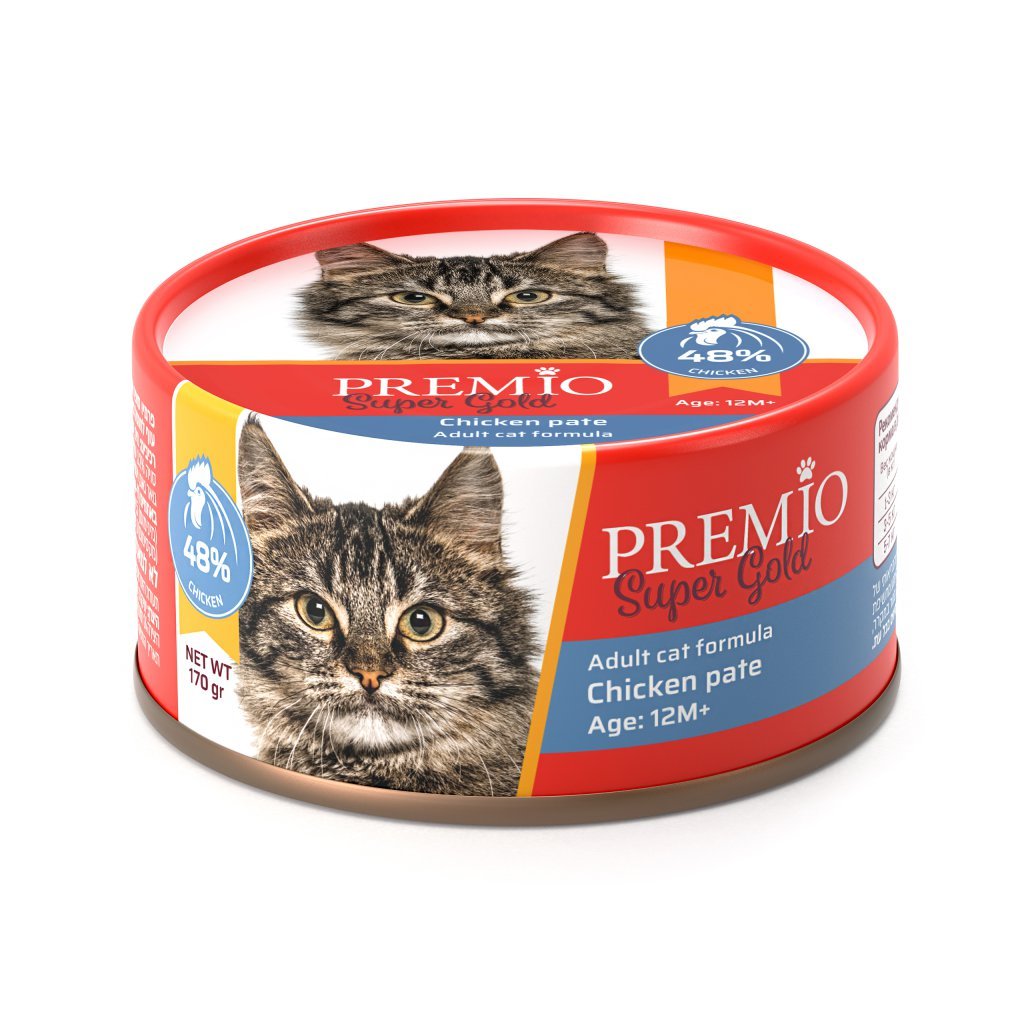 שימורי פרמיו גולד חתול פטה עוף 170 גרם | Premio Gold Cat Feta Chicken 170g
