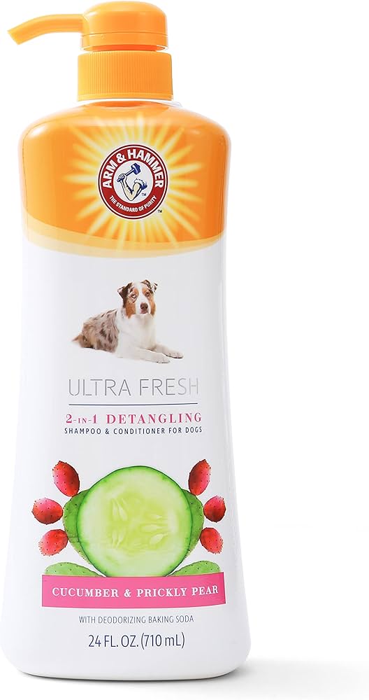 שמפו ומרכך לכלבים בניחוח אגס ומלפפון 710 מ"ל | Arm & Hammer