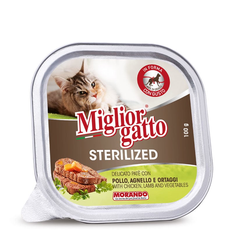 מזון רטוב לחתולים בוגרים 100 גרם | Migliorgatto