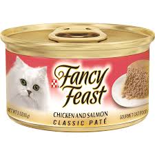 מזון לח לחתולים בטעם פטה עוף וסלמון 85 גרם | Fancy Feast
