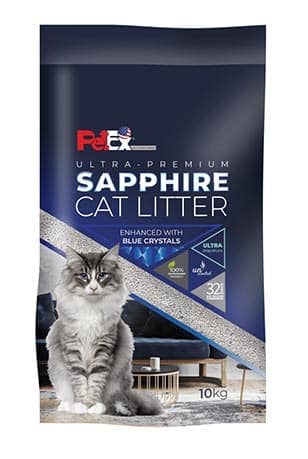 חול מתגבש לחתולים 10 ק"ג | PetEx PetEx Sapphire Ultra Premium Clumping Cat Litter 10 kg