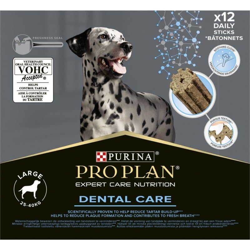חטיף דנטלי לכלבים מגזע גדול 426 גרם | Purina Pro Plan Dental Care Large