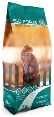 מזון יבש לחתולים בוגרים 20 ק"ג | BioForm Cat - ביופורם - BioForm