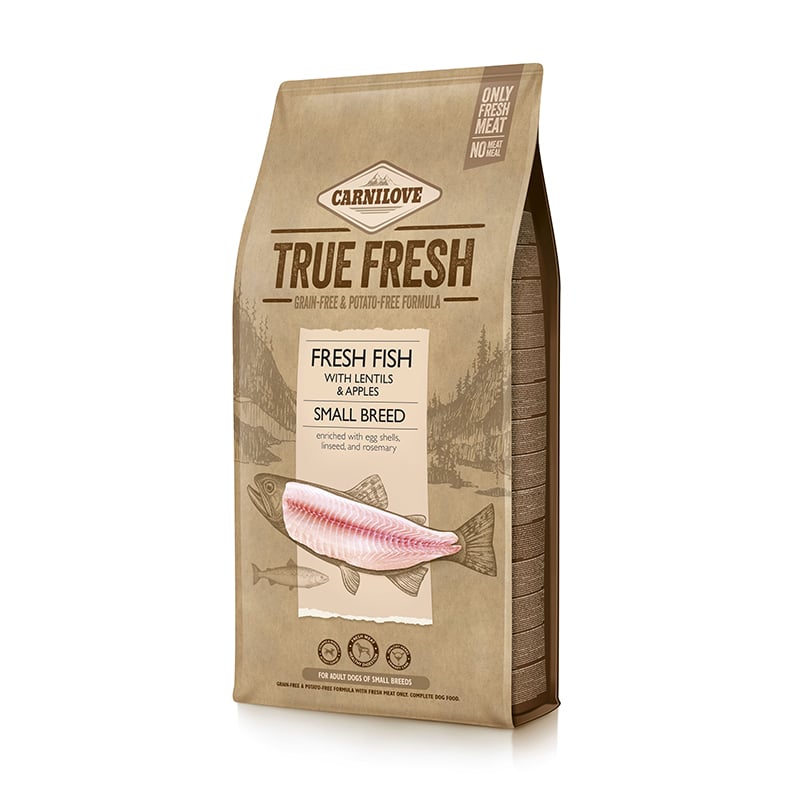 מזון יבש לכלבים בוגרים מגזע קטן דגים 4 ק"ג | Carnilove True Fresh Fish