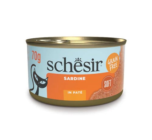 מעדן פטה סרדינים לחתולים 70 גרם | Schesir