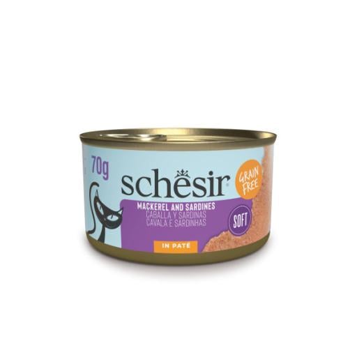 מזון רטוב לחתולים בטעם מקרל וסרדין 70 גרם | Schesir