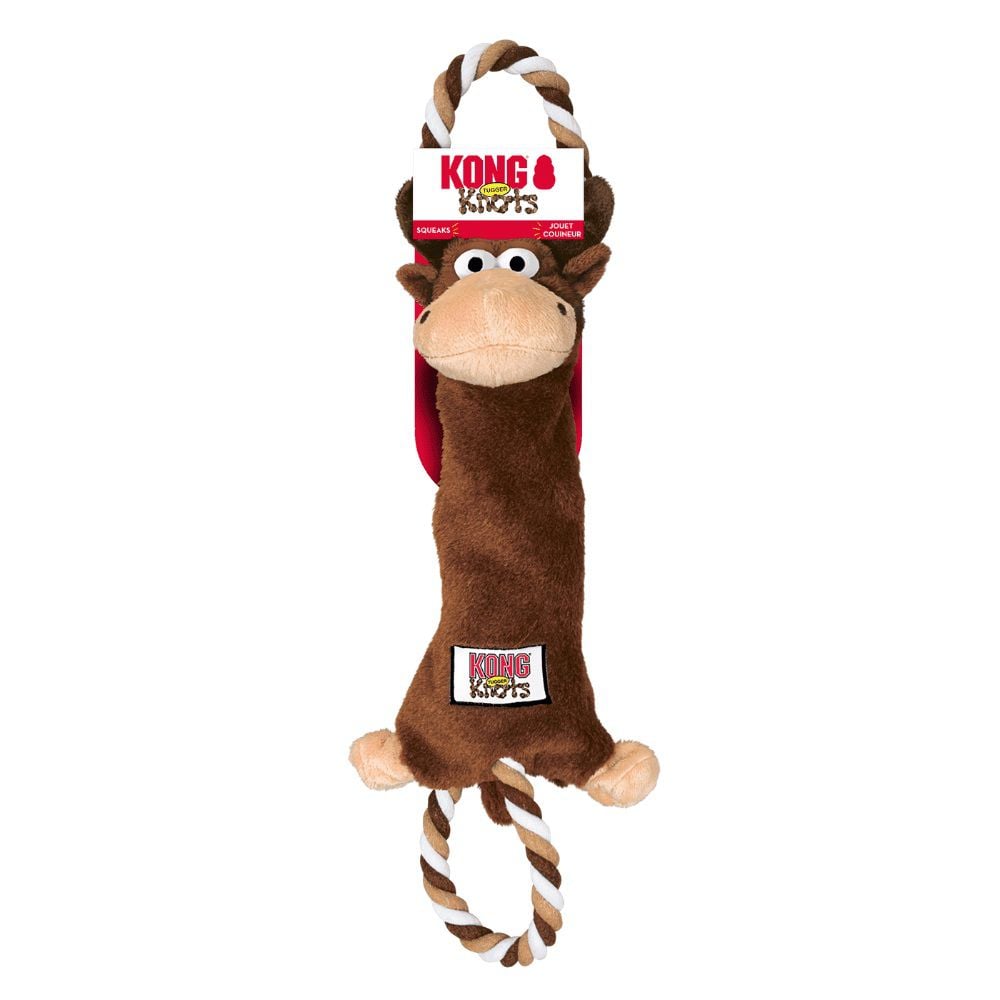 צעצוע משיכה לכלבים בגודל בינוני-גדול | KONG Tugger Knots Moose