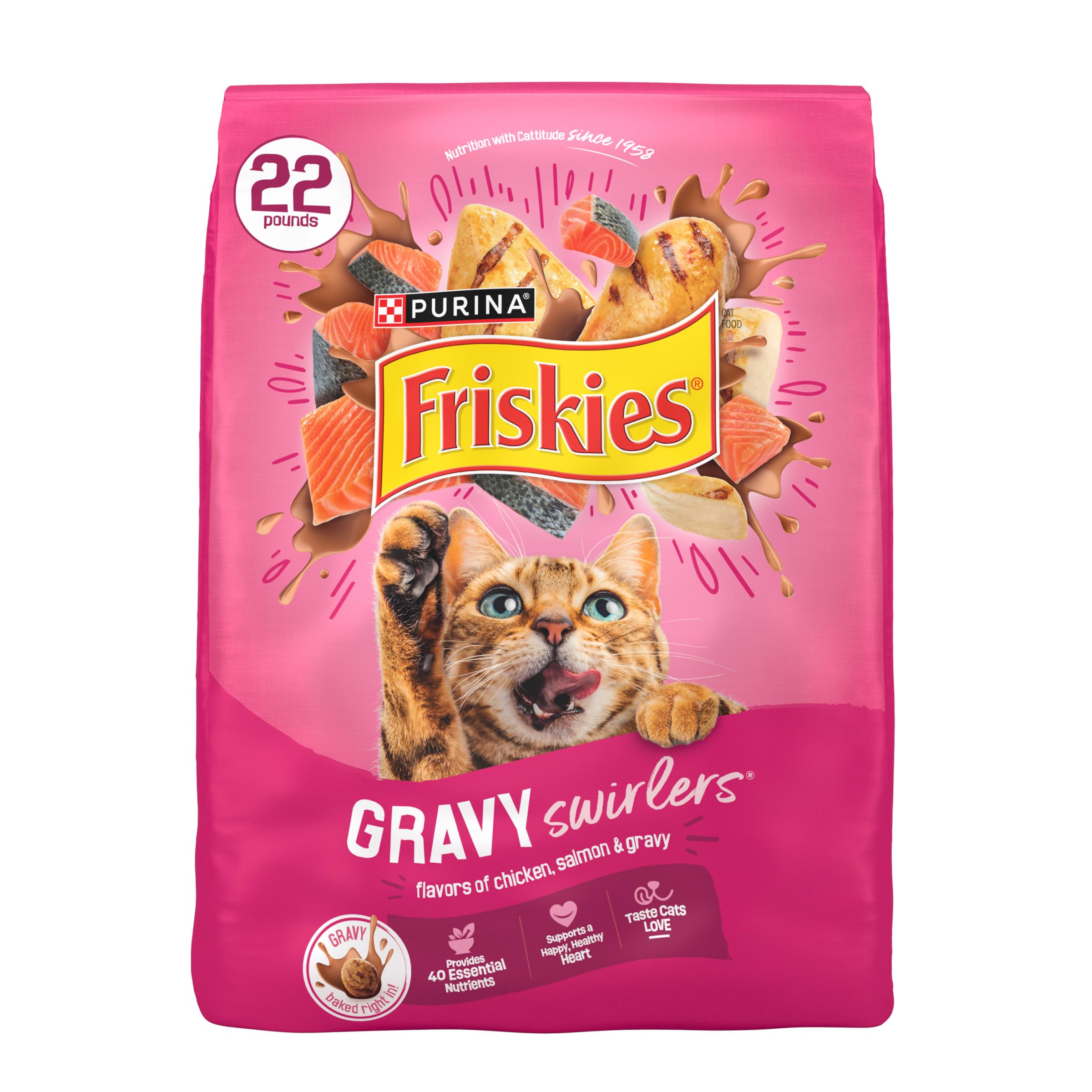 מזון יבש לחתולים בוגרים 10 ק"ג | Friskies Extra Crunch