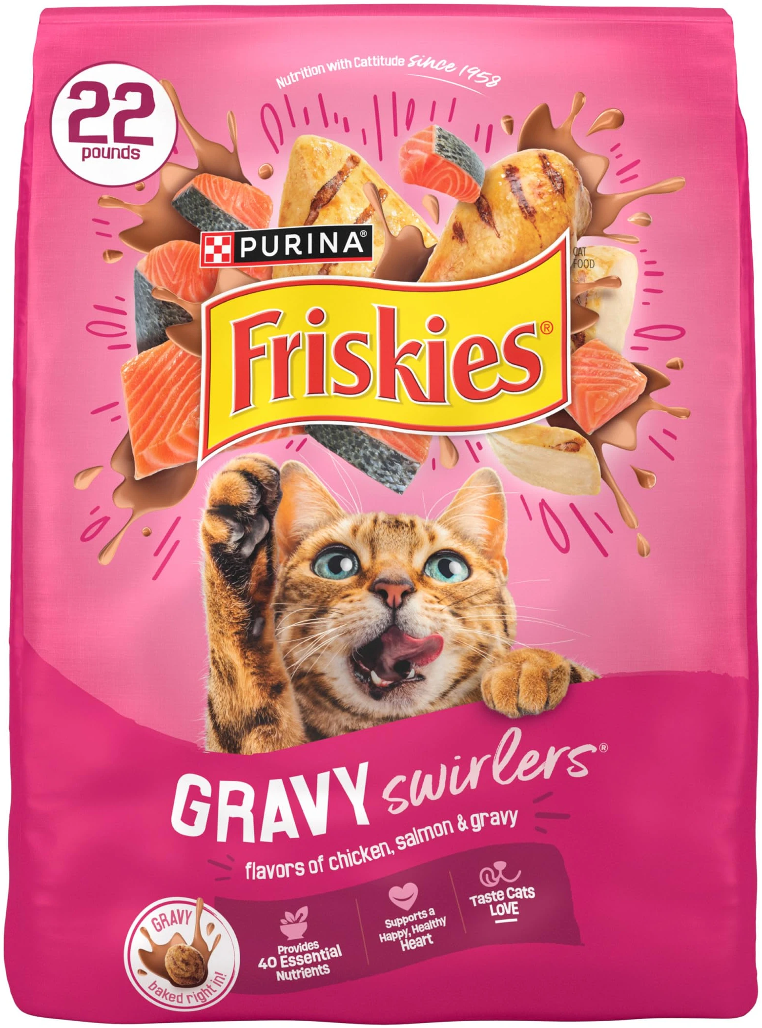 מזון יבש לחתולים בוגרים 10 ק"ג | Friskies Extra Crunch