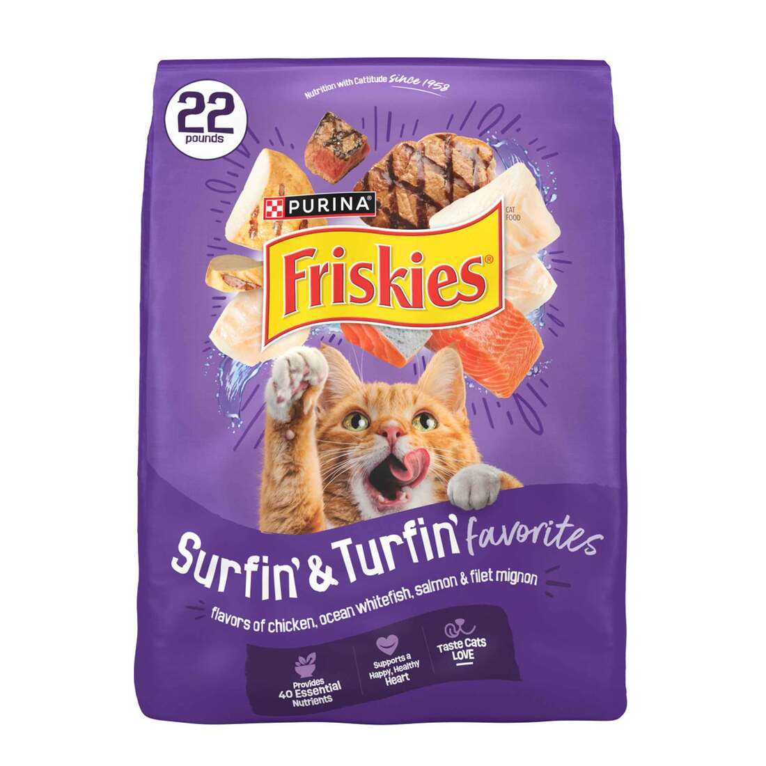 מזון יבש לחתולים בוגרים 10 ק"ג | Friskies Maadanei Hachatul